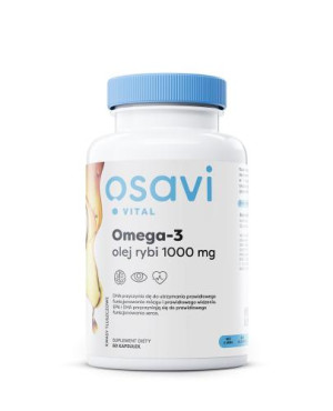 OSAVI Omega-3 Olej Rybi Molecularly Distilled 1000 mg, 60 kapsułek