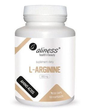 Aliness L-Arginine 800 mg - 100 kaps. Na odporność - cena, opinie, stosowanie