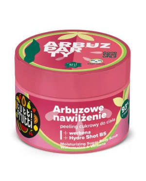 Tutti Frutti ARBUZ i WERBENA + Hydro Shot B5 Nawilżający peeling cukrowy do ciała, 300 g
