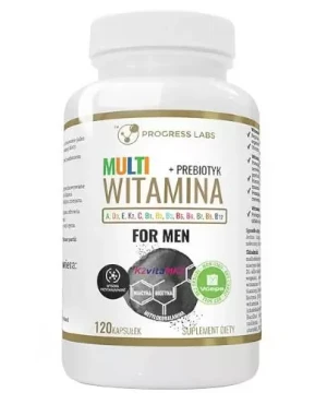 Progress Labs Multiwitamina Complex Men + Prebiotyk witaminy dla mężczyzn 120 kapsułek