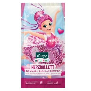 Kneipp naturkind Sól + Konfetti do kąpieli Balet Serc o zapachu malin, 40 g
