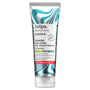 Tołpa Dermo Face Sebio+ Power Żel-Pasta, do mycia twarzy 3 kolory, 100 ml