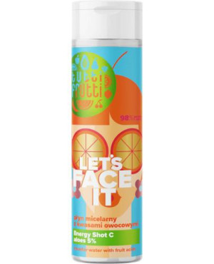 Tutti Frutti Let's Face It oczyszczający płyn micelarny z kwasami owocowymi i aloesem 5% + Energy Shot C 200 ml