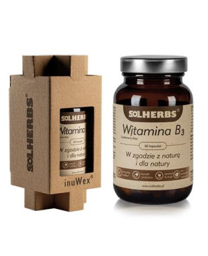 SOLHERBS Witamina B3, kapsułki, 60 sztuk