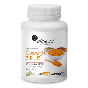 Aliness Curcumin 3 Plus, kapsułki, 60 sztuk