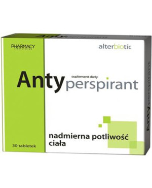 Pot Stop Antyperspirant suplement diety - 30 tabl. - cena, opinie, składniki