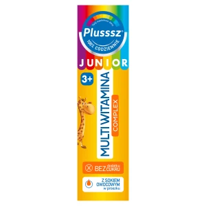 Plusssz Junior Multiwitamina Complex Tabletki musujące o smaku tropikalnym - 20 tabl. mus.