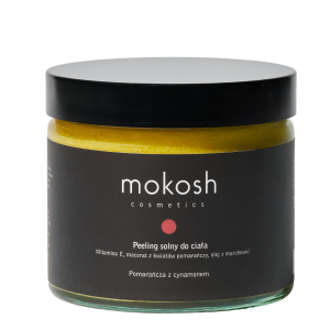 Mokosh Peeling solny do ciała Pomarańcza z cynamonem, 300 g