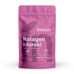 Intenson Kolagen morski + Witamina C + kwas hialuronowy, 60 g