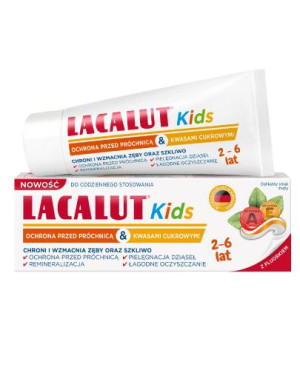 Lacalut Baby pasta do zębów 2-6 lat, 55 ml