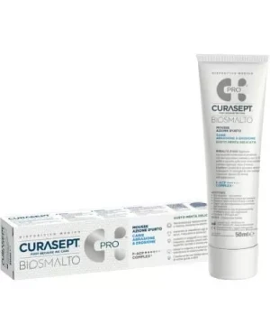 Curasept Biosmalto intensywnie ochronny mus do zębów przeciw próchnicy, erozji i abrazji 50 ml