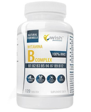 Wish Witamina B Complex - 120 tabl. - cena, opinie, dawkowanie