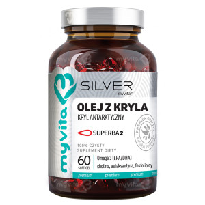 MyVita Silver Olej z kryla, 60 kaps., cena, opinie, stosowanie