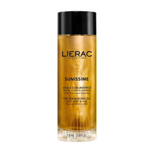 Lierac Sunissime, multifunkcyjny suchy olejek dodający blasku z drobinkami złota, 100 ml