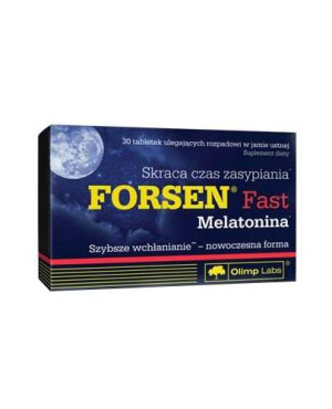 Olimp, Forsen Fast Melatonina, tabletki ulegające rozpadowi w jamie ustnej, 30 sztuk