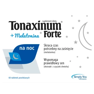 Tonaxinum Forte + melatonina, tabletki powlekane, 60 sztuk