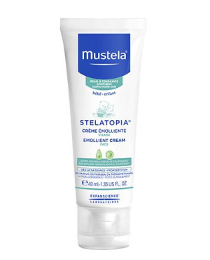 Mustela Stelatopia, Krem emolient do twarzy, 40 ml