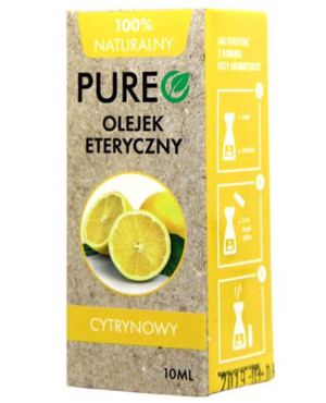 PUREO Olejek eteryczny Cytrynowy 100% naturalny - 10 ml -cena, opinie