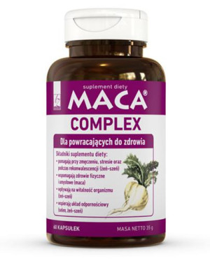 Maca Complex, 60 kaps., cena, opinie, właściwości