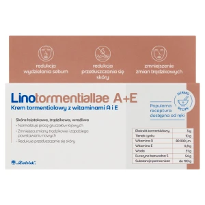 LINOTORMENTIALLAE A+E Krem tormentiolowy z witaminami A i E - 50 g