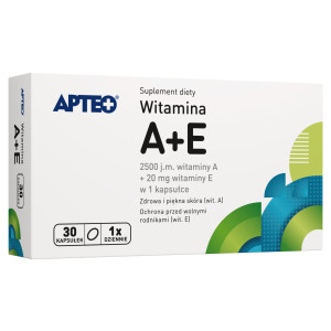 APTEO Witamina A+E, kapsułki, 30 sztuk
