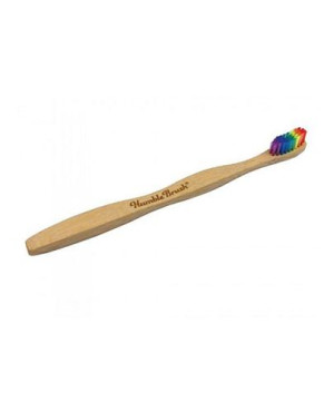 Humble Brush Szczoteczka bambusowa tęczowa miękka dla dorosłych, 1 sztuka