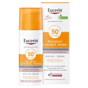 Eucerin Sun Protection Pigment Control, Fluid ochronny light barwiący SPF 50+, 50 ml