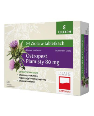 Colfarm, Ostropest plamisty, tabletki, 60 sztuk