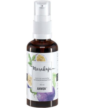Anwen Olej Marakuja do włosów wysokoporowatych, 50 ml