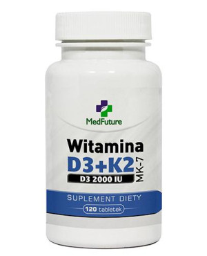 MedFuture Witamina D3+K2 MK-7, tabletki, 120 sztuk