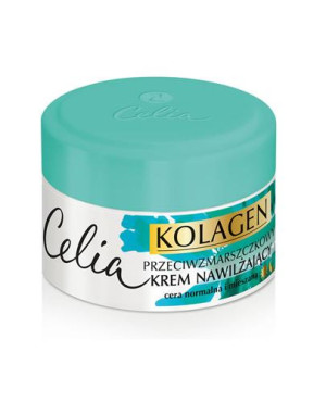 Celia Kolagen, Przeciwzmarszczkowy krem nawilżający z algami, 50 ml