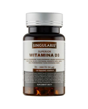 Singularis Superior Witamina D3 2000 IU (50 µg), kapsułki miękkie, 120 sztuk