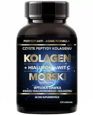Intenson Kolagen morski + Hialuron + Wit C 120 tabletek