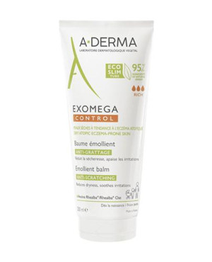 A-Derma Exomega Control Balsam emolient przeciw drapaniu, skóra sucha, 200 ml