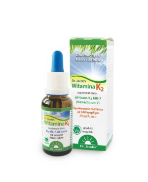 DR JACOBS Witamina K2MK7 z olejków roślinnych, 20 ml
