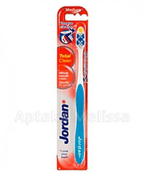JORDAN TOTAL CLEAN MEDIUM Szczoteczka do zębów 1 szt.