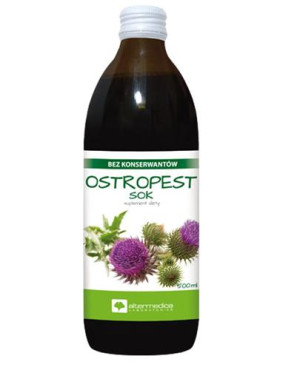 Alter Medica Ostropest sok - 500 ml - cena, opinie, właściwości