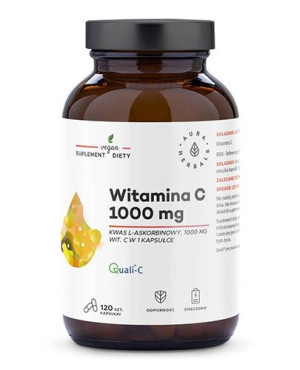 Aura Herbals Witamina C 1000 mg kwas l-askorbinowy, 120 kapsułek