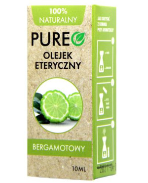 PUREO Olejek eteryczny Bergamotowy 100% naturalny - 10 ml