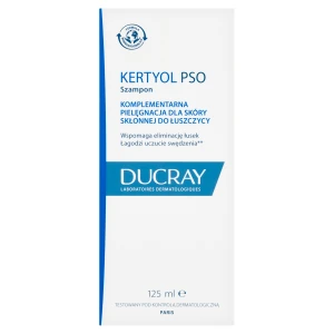Ducray Kertyol PSO, szampon dla skóry skłonnej do łuszczycy, 125 ml