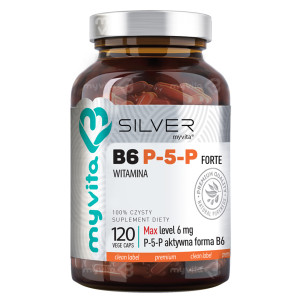 MyVita Silver Pure 100 % Witamina B6 P5P Forte, 120 kaps., cena, opinie, wskazania