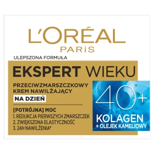 L'OREAL EKSPERT WIEKU Przeciwzmarszczkowy krem wygładzający na dzień 40+, 50 ml