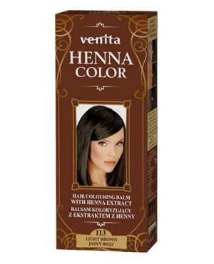 VENITA Henna Color Balsam Koloryzujący nr 113 Jasny Brąz, 75 ml