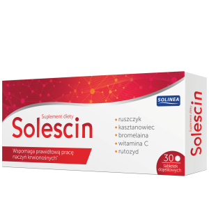 Solescin - 30 tabl. Na naczynia krwionośne - cena, opinie, właściwości