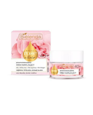 BIELENDA ROYAL ROSE ELIXIR Przeciwzmarszczkowy krem nawilżający 40+ dzień/noc, 50 ml