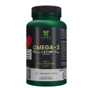 Lanco Omega-3 +D3+K2, kapsułki, 60 sztuk