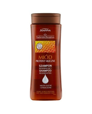 Joanna Tradycyjna Receptura Szampon regenerujący miód i proteiny mleczne, 300 ml