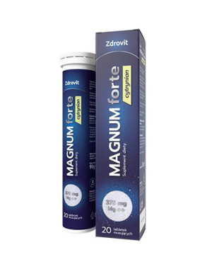 Zdrovit Magnum Forte Cytrynian - 20 tabl. mus. - cena, opinie, właściwości