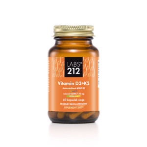 Labs212 Vitamin D3+K2MK7, kapsułki, 60 sztuk