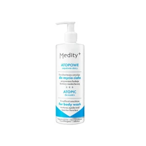 Medity+ AZS, Emolientowa emulsja do mycia ciała, 190 ml